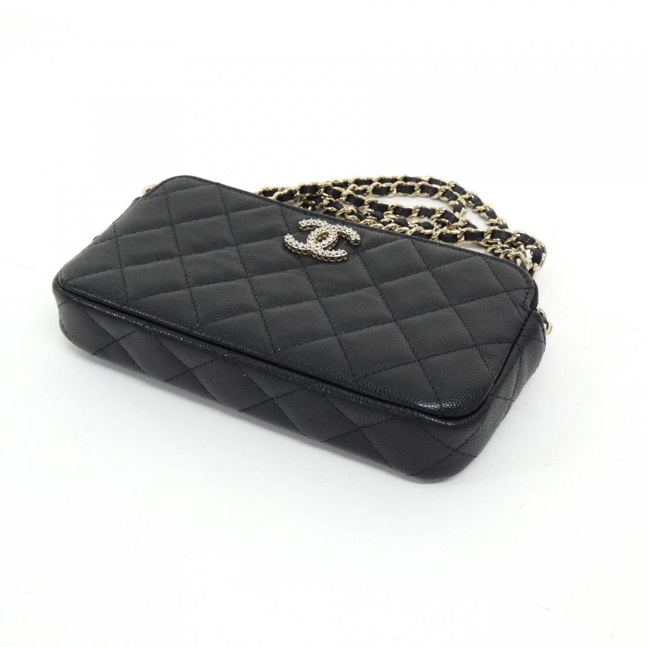 Chanel Caviar Skin Wallet on Chain Crossbody