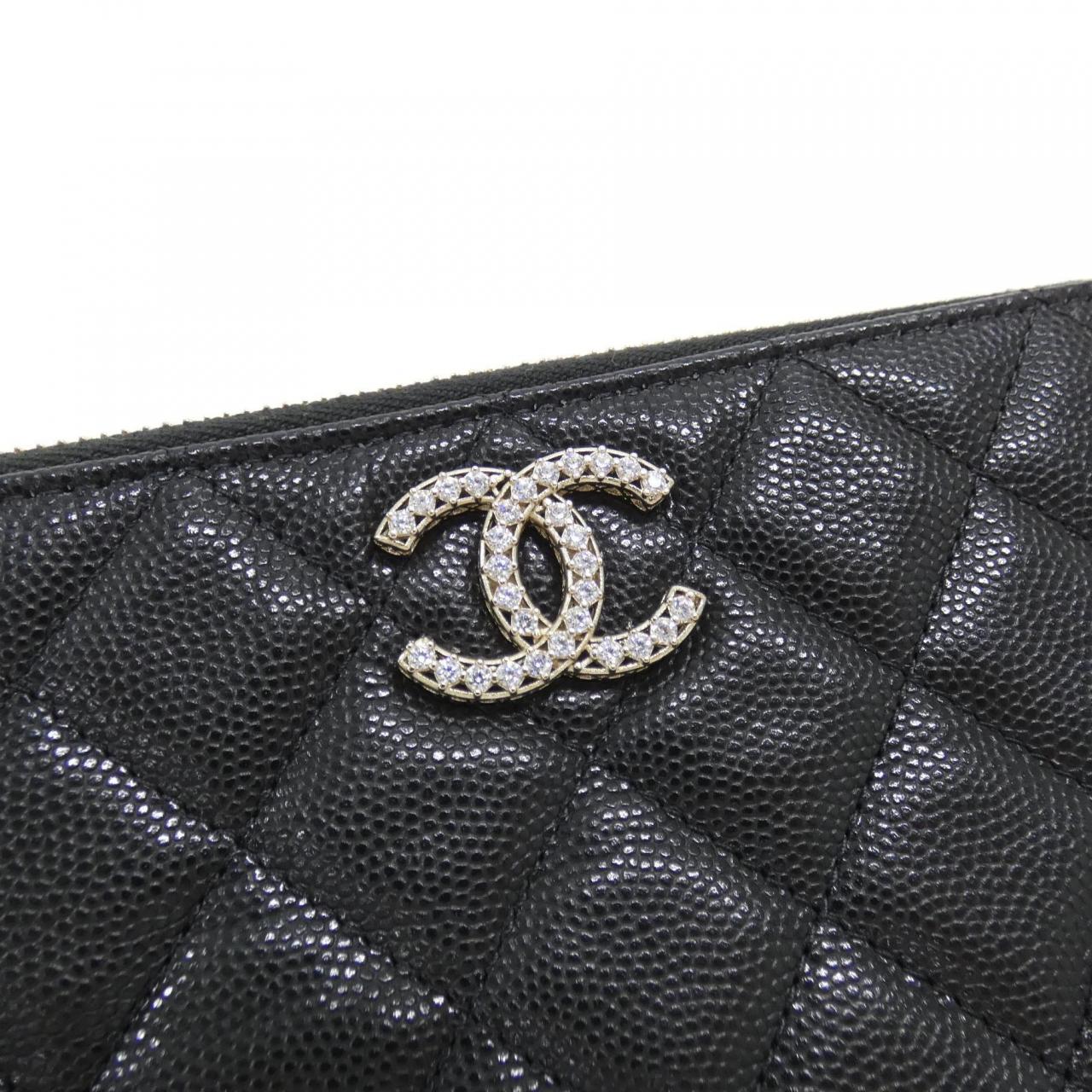 Chanel Caviar Skin Wallet on Chain Crossbody