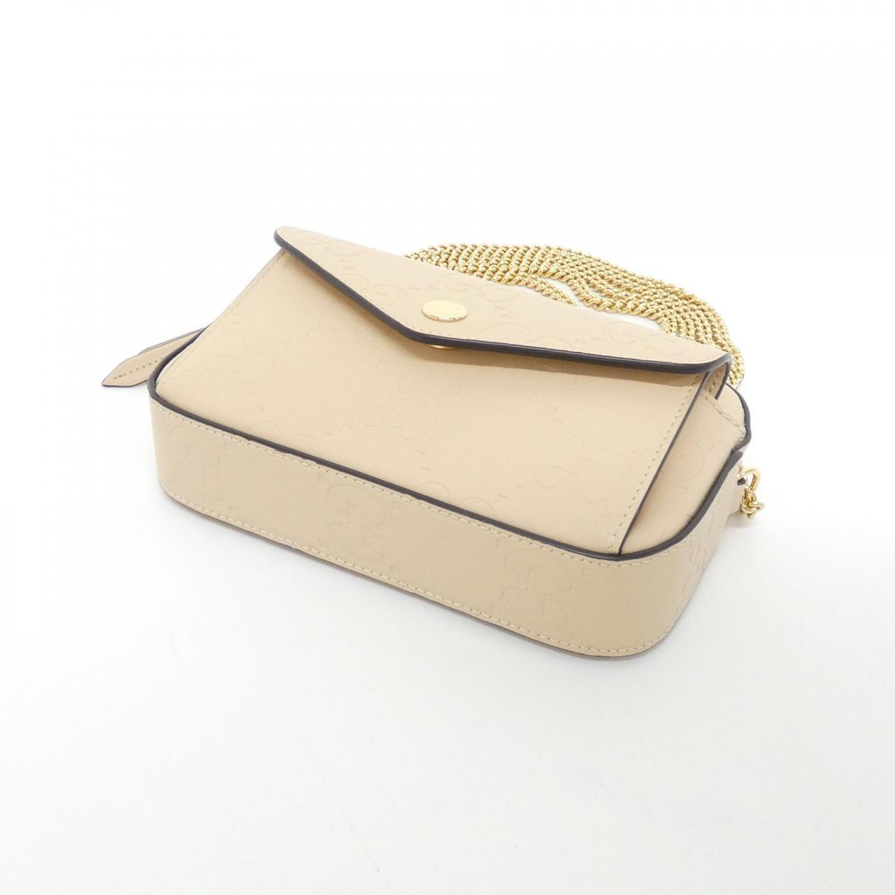 Gucci GG Leather Shoulder Bag