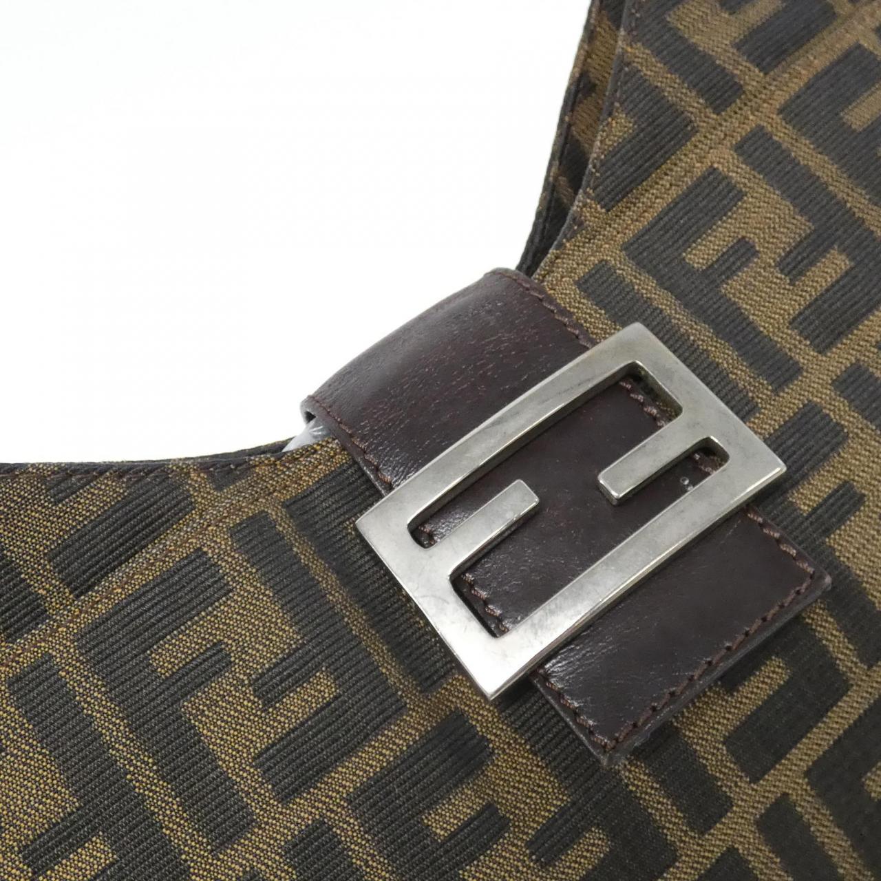 Fendi 26569 Canvas Shoulder Bag