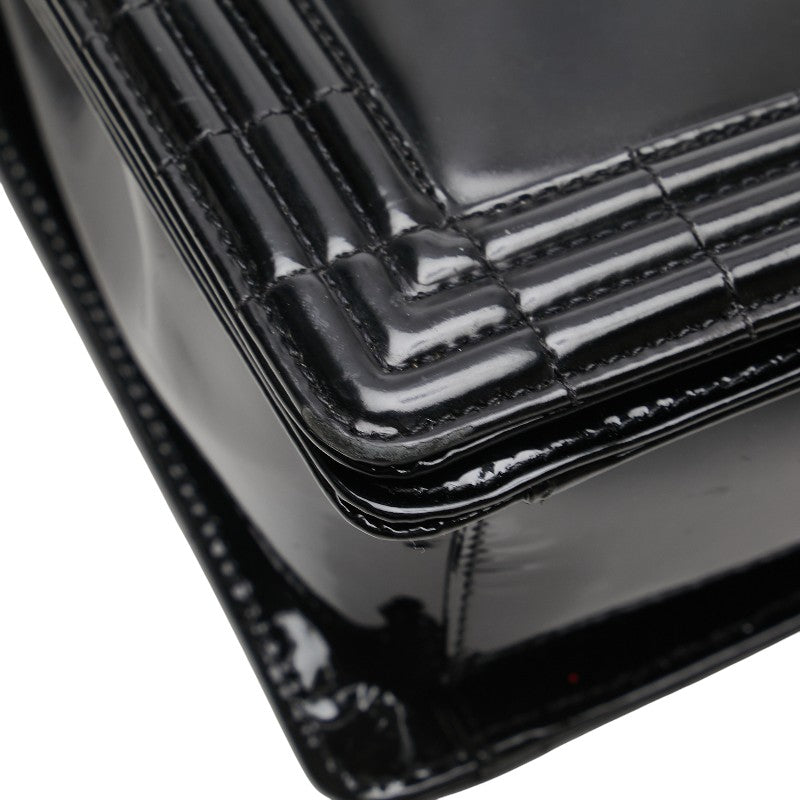 Chanel Boy Chanel Patent Leather Shoulder Bag