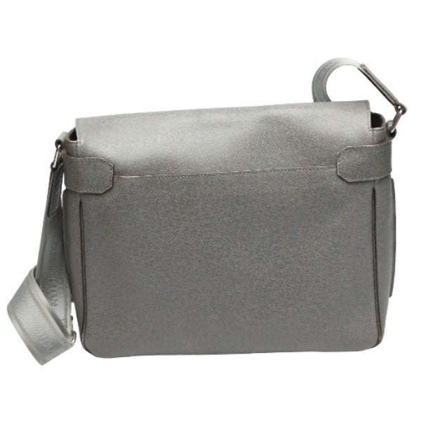 LOUIS VUITTON Shoulder Bag Taiga Leather gray Men's men's Taiga Roman MM mens