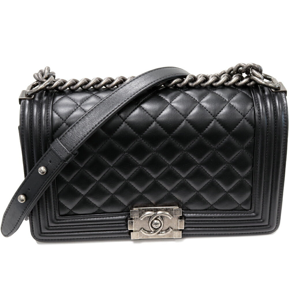 Chanel Lambskin Boy Chanel Shoulder Bag A67086