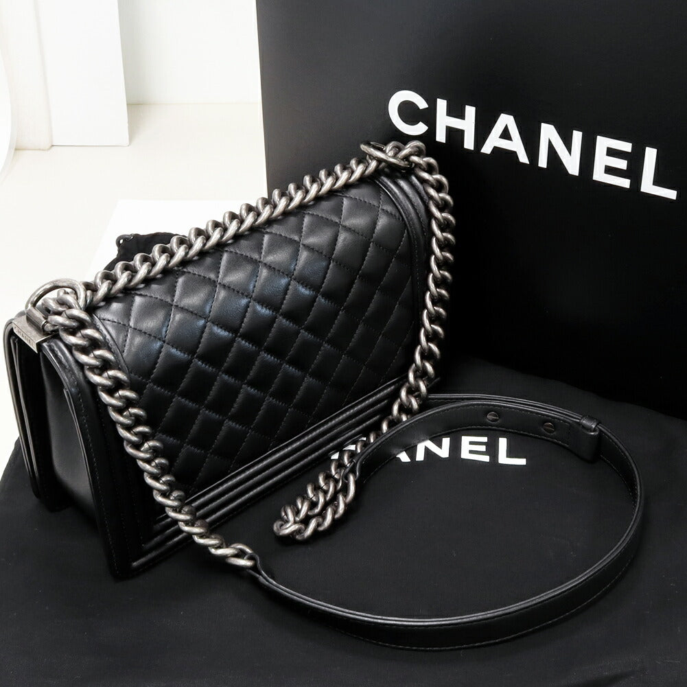 Chanel Lambskin Boy Chanel Shoulder Bag A67086