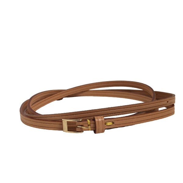 LOUIS VUITTON Shoulder strap Nume leather Brown Shoulder strap 51.2" width 0.2" Women