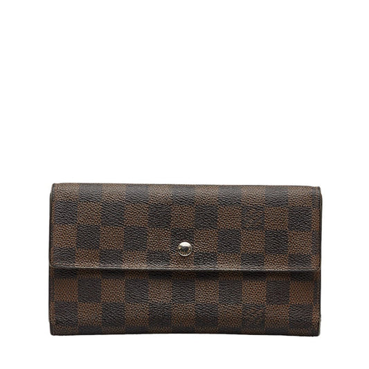 Louis vuitton Damière N61217 Long Wallet PVC/Leather Evan Brown Ladies, Paris