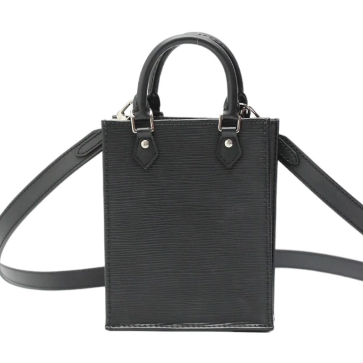 LOUIS VUITTON Shoulder Bag Epi Leather black Shoulder Bag Epi Petit Sac Plat unisex(Unisex)