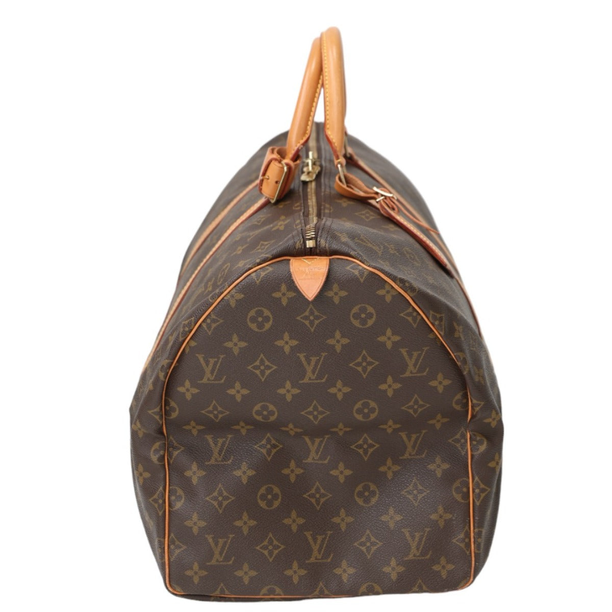 LOUIS VUITTON Boston Duffel bag Monogram canvas Brown Travel bag Monogram Keepall 55 mens(Unisex)