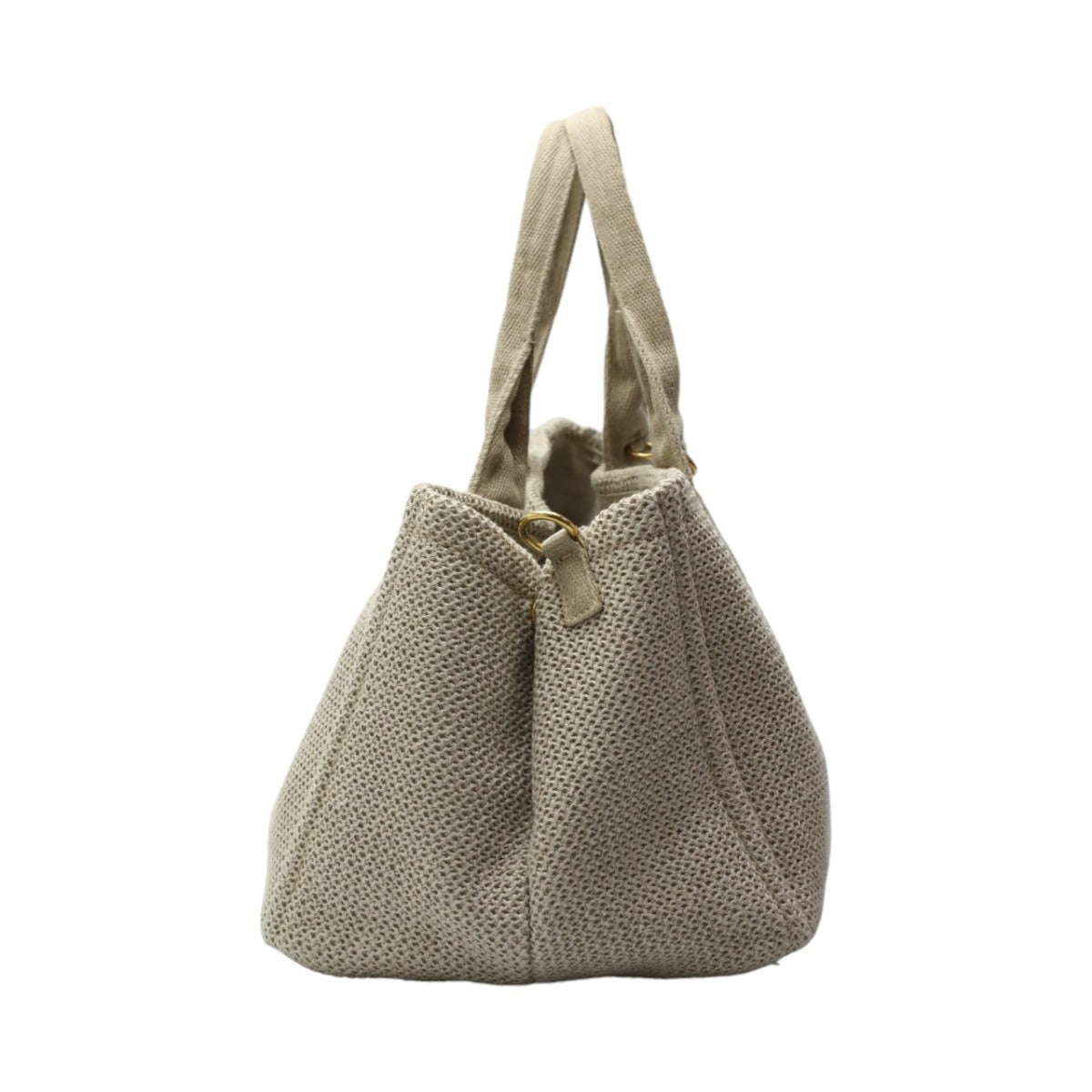 PRADA Tote Bag canvas beige 2WAY bag canvas Canapa Women