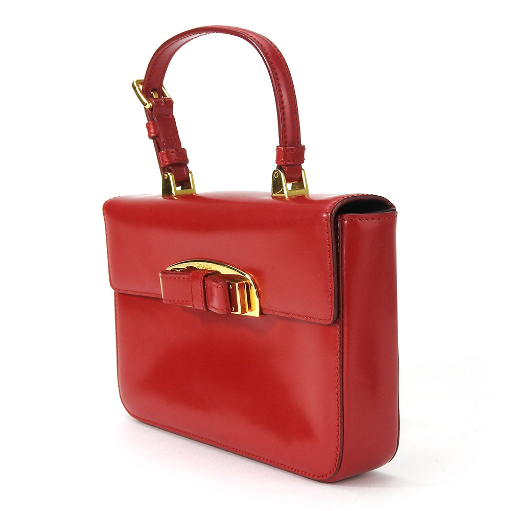 PRADA Handbag BN1670 Calfskin Red