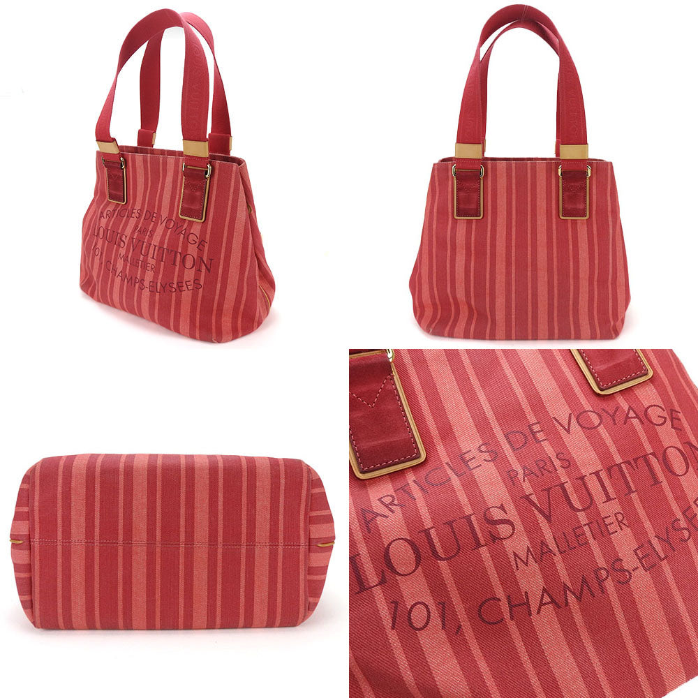 LOUIS VUITTON Tote Bag canvas Red plan soleil Hippo PM