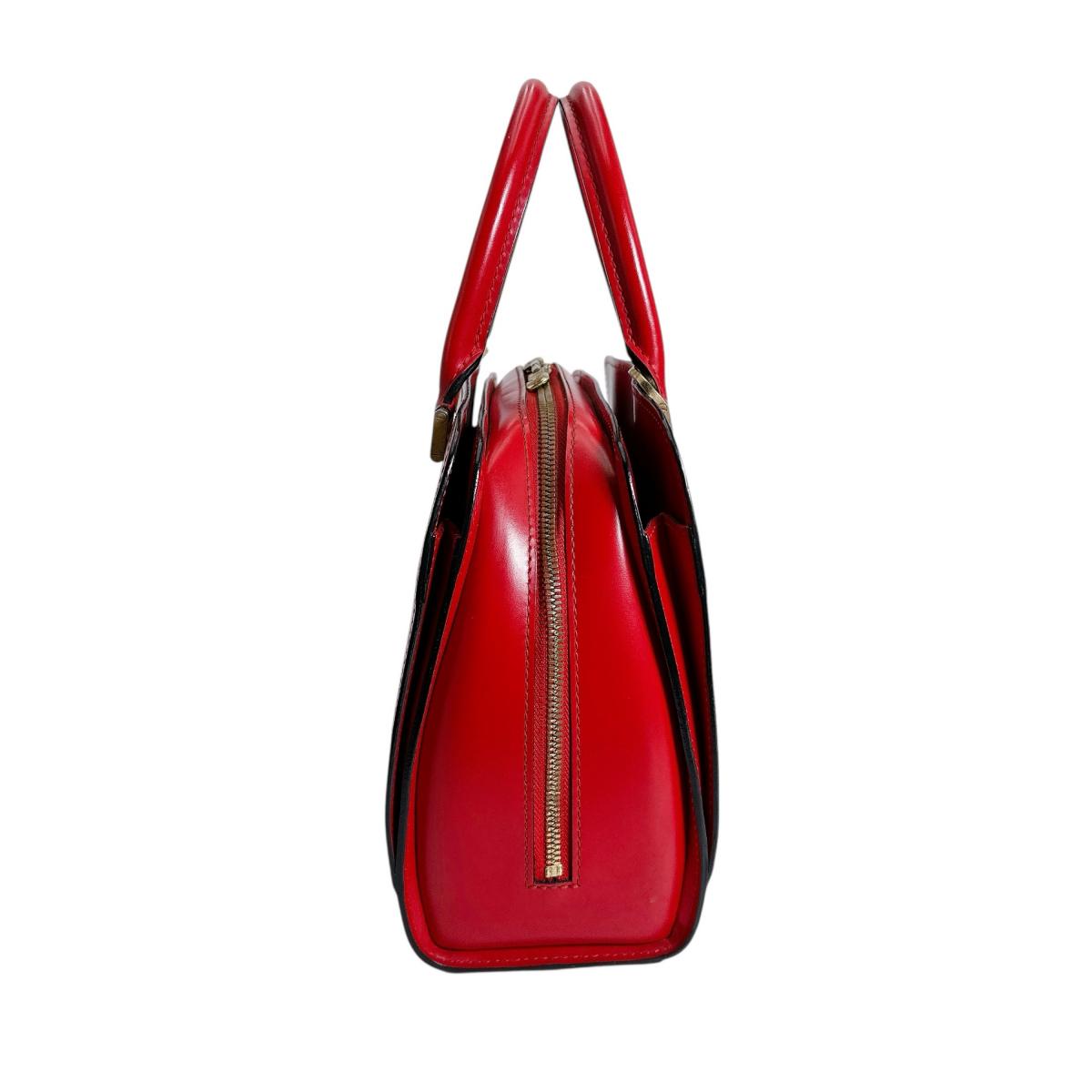 LOUIS VUITTON Handbag Epi Leather Red Ponneuf Epi