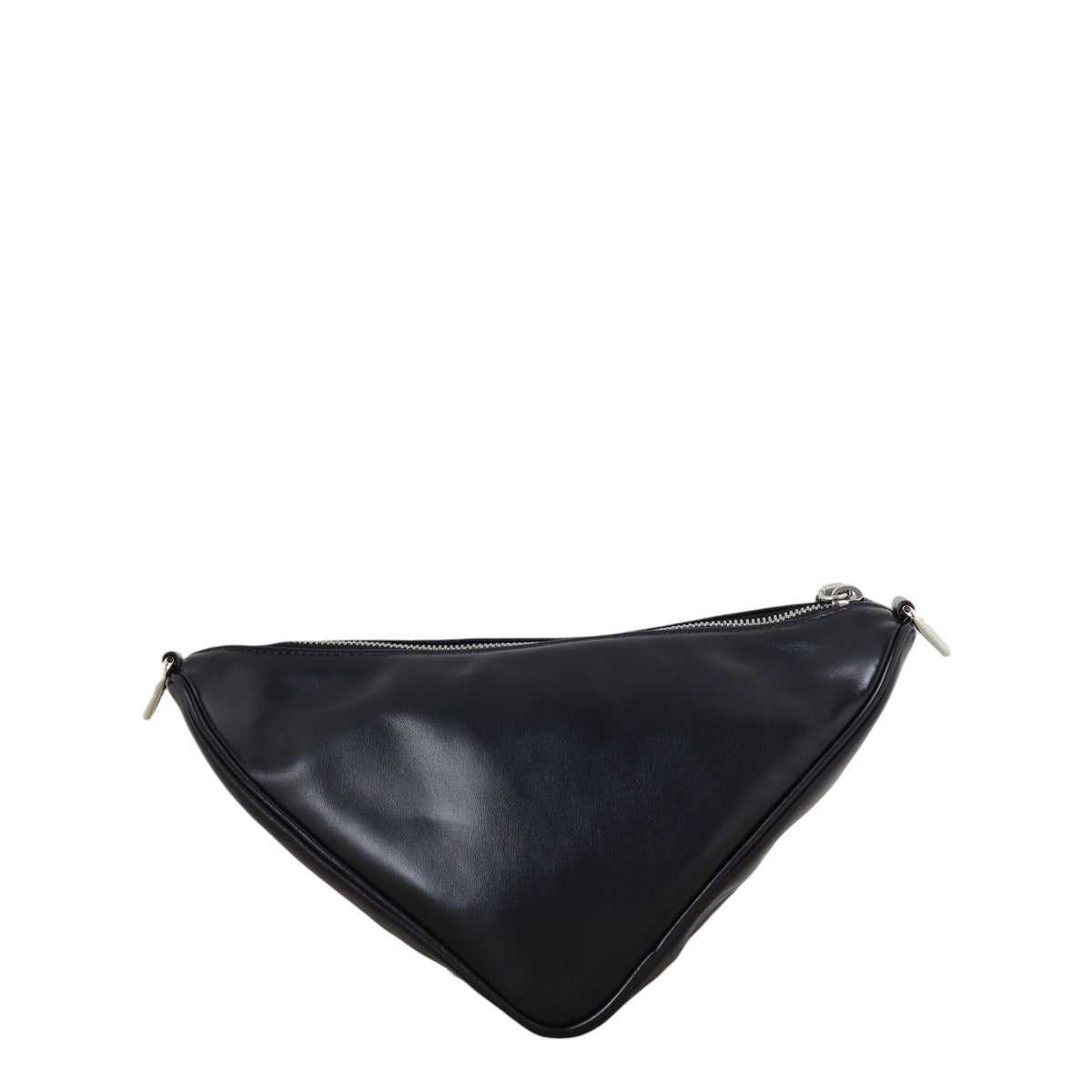 Prada Logo Triangle Leather Shoulder Bag