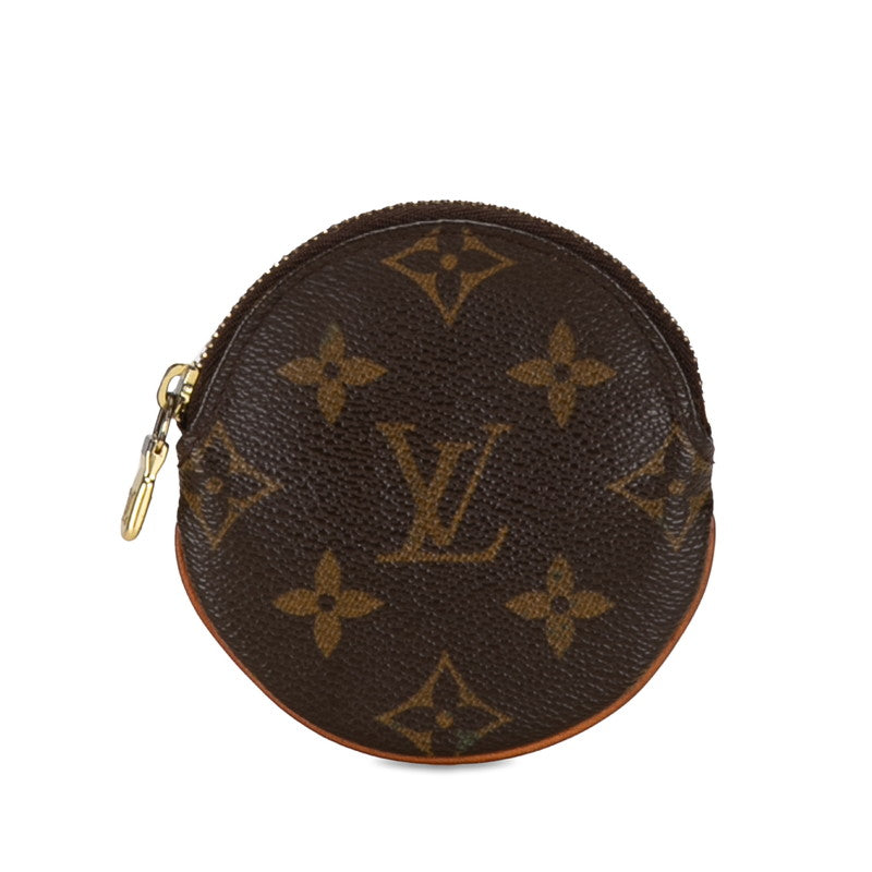 Louis Vuitton Monogram Portemoney Ron Coin Case M61926 Brown PVC Leather Louis Vuitton