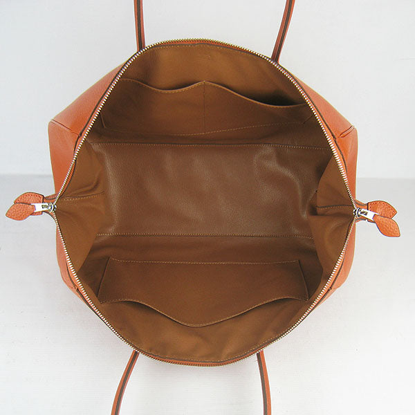 Luxury Hermes Paris Bombay Victoria Handbag orange