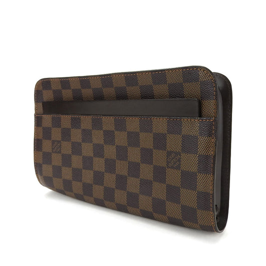 LOUIS VUITTON business bag N51993 Damier Brown Saint Louis mens