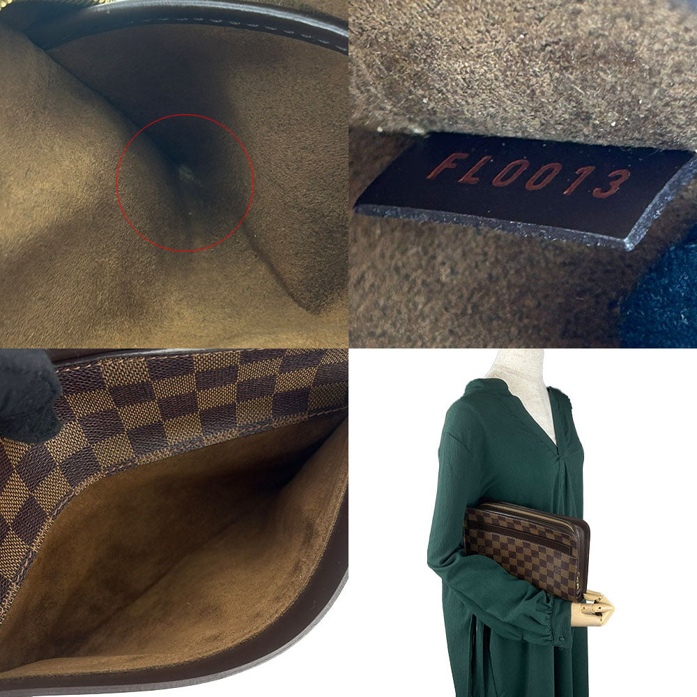LOUIS VUITTON business bag N51993 Damier Brown Saint Louis mens
