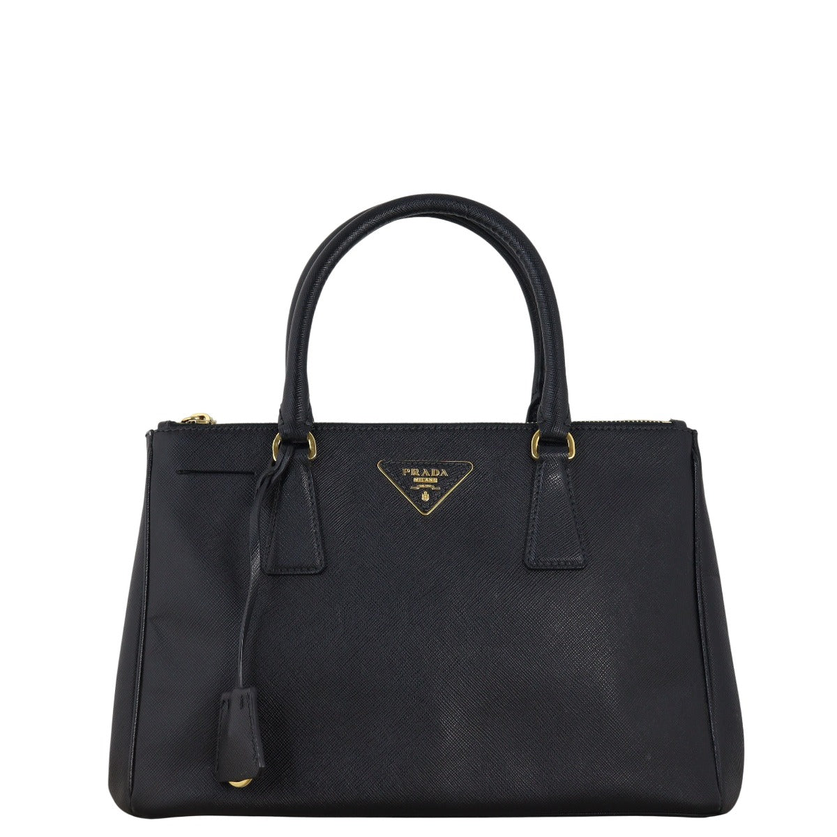 Prada Saffiano Lux Galleria Double Zip Tote Small