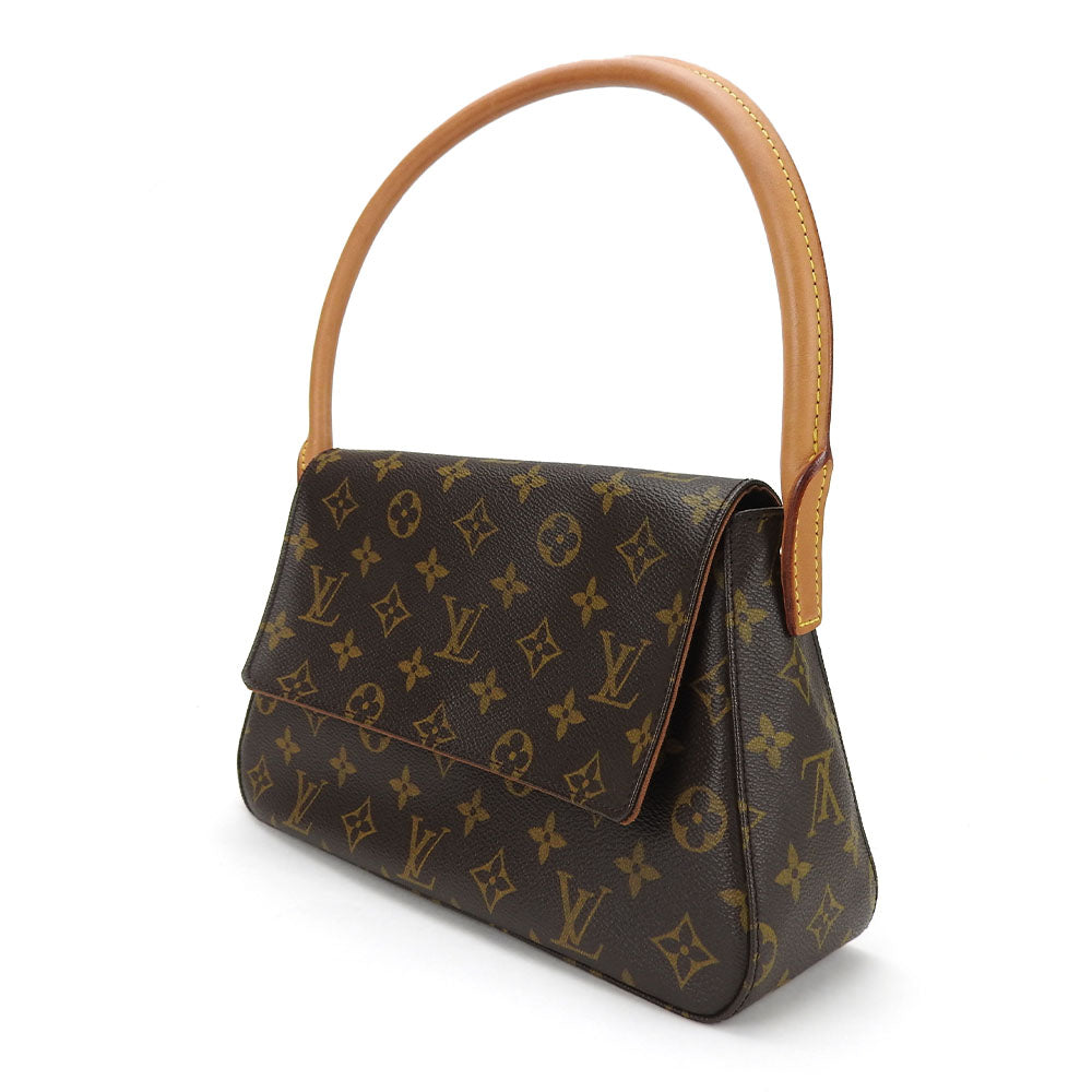 LOUIS VUITTON Shoulder Bag Monogram Brown Mini Looping