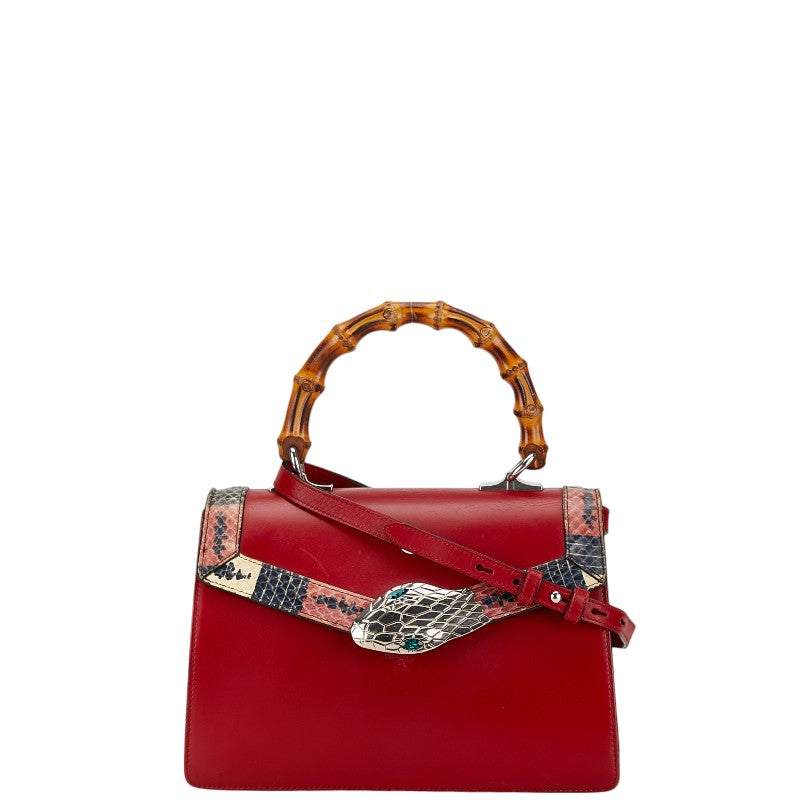 Gucci Lilith Bamboo Leather 2way Bag