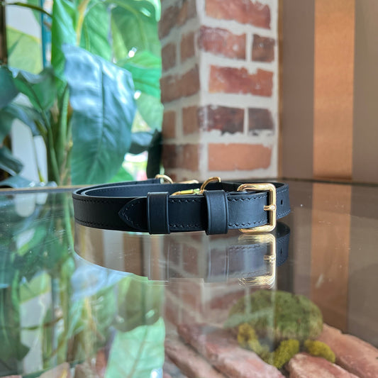 LOUIS VUITTON Bandouliere Black Leather Strap Crossbody