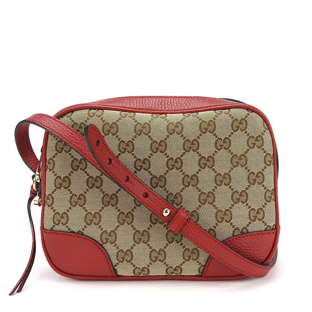GUCCI Shoulder Bag 449413 GG canvas Red