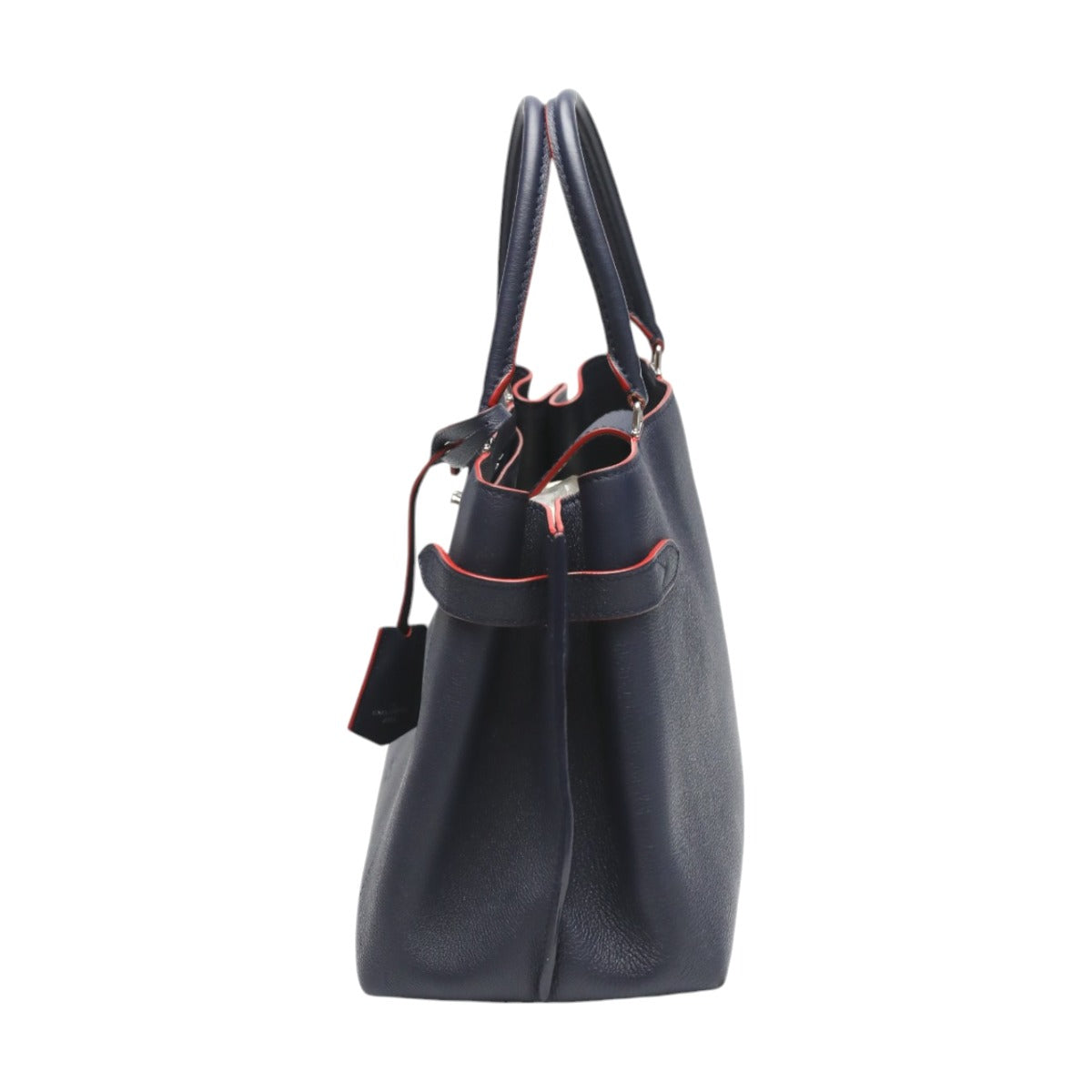 LOUIS VUITTON Handbag Calfskin Navy x red bag Rock Me Day Marine Rouge Women