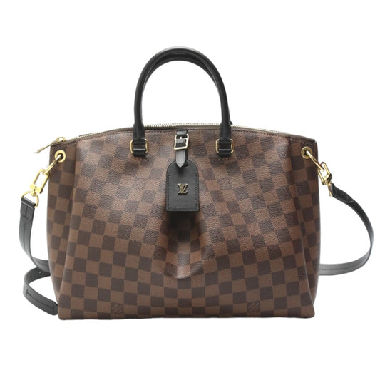 LOUIS VUITTON Tote Bag Damier canvas Brown bag Odeon Tote MM Women