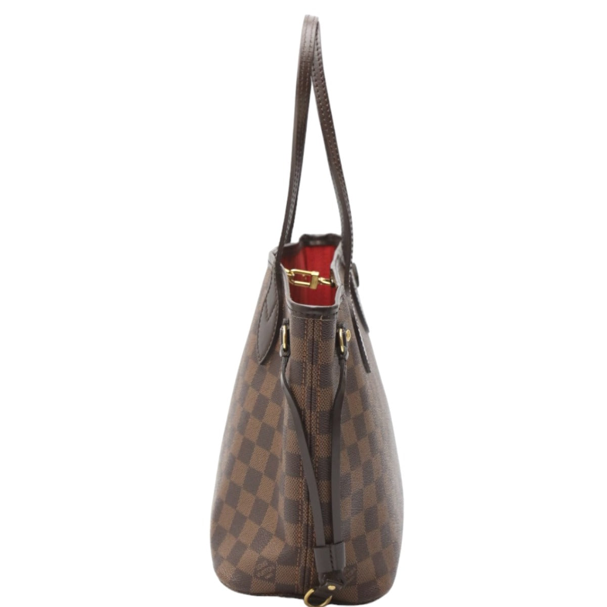 LOUIS VUITTON Handbag Damier canvas Brown Handbag Damier Never full PM Women