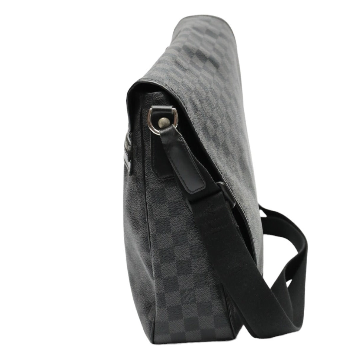 LOUIS VUITTON Shoulder Bag leather black Shoulder Bag Damier Grafitte Daniel GM unisex(Unisex)