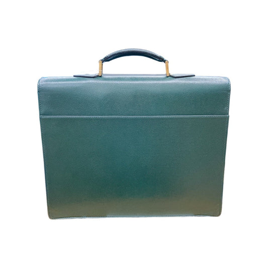LOUIS VUITTON Business bag M30034 leather green Documents bag Epithea Taiga Moskova mens