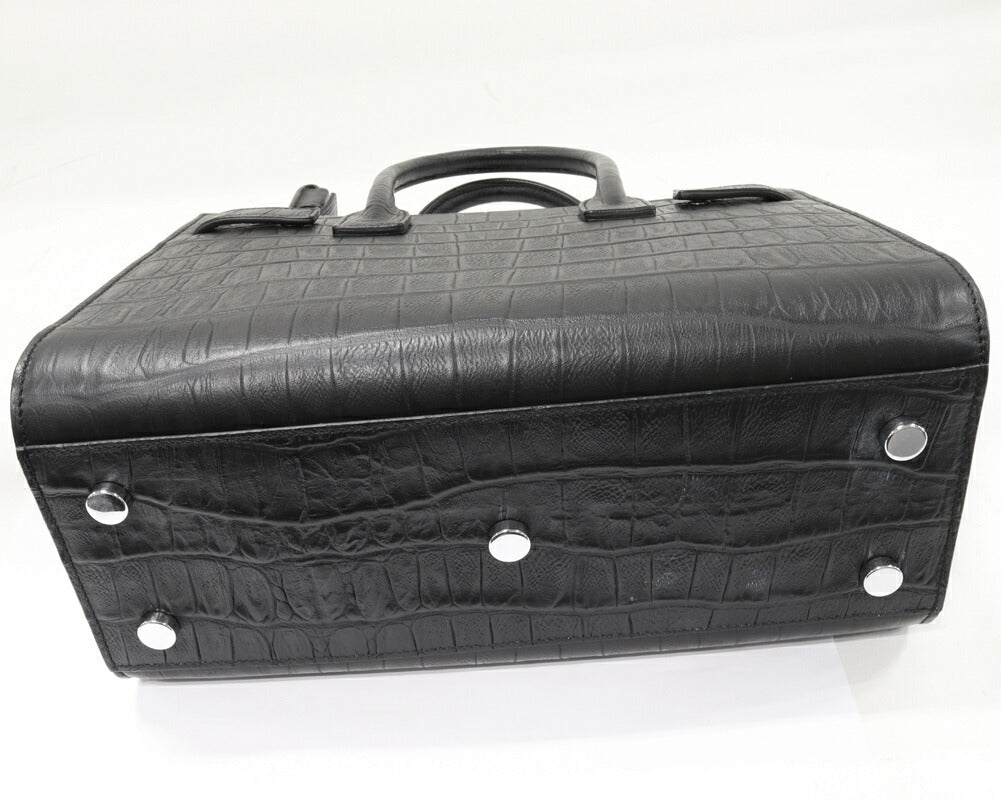 Saint Laurent Paris Sac de Jour Embossed Calf 2way Bag
