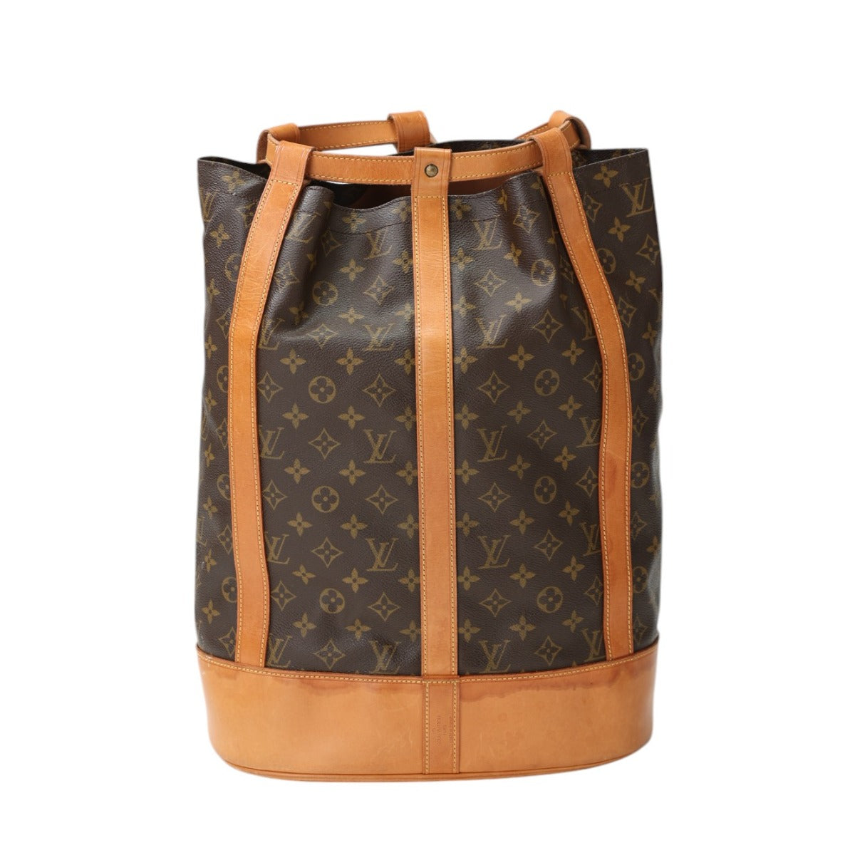 LOUIS VUITTON Shoulder Bag Monogram canvas, leather Brown Drawstring type Monogram RandonneeGM Women