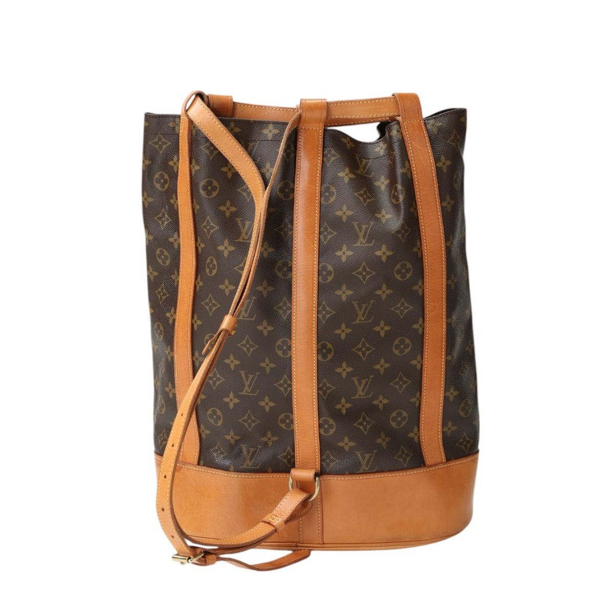 LOUIS VUITTON Shoulder Bag Monogram canvas, leather Brown Drawstring type Monogram RandonneeGM Women