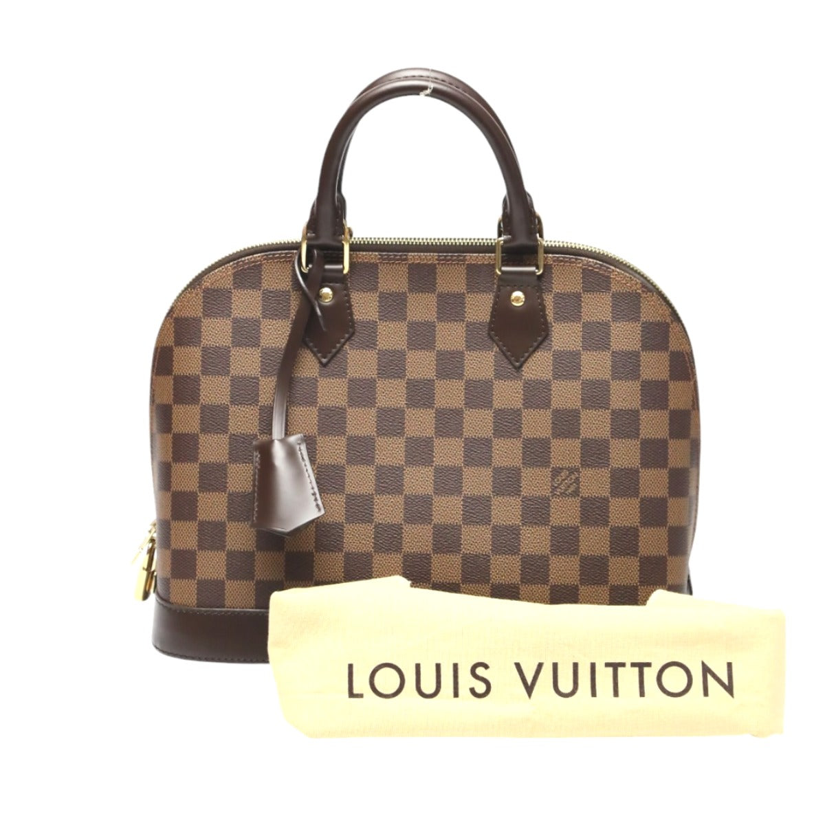 LOUIS VUITTON Handbag Damier canvas Brown Damier Alma PM Women