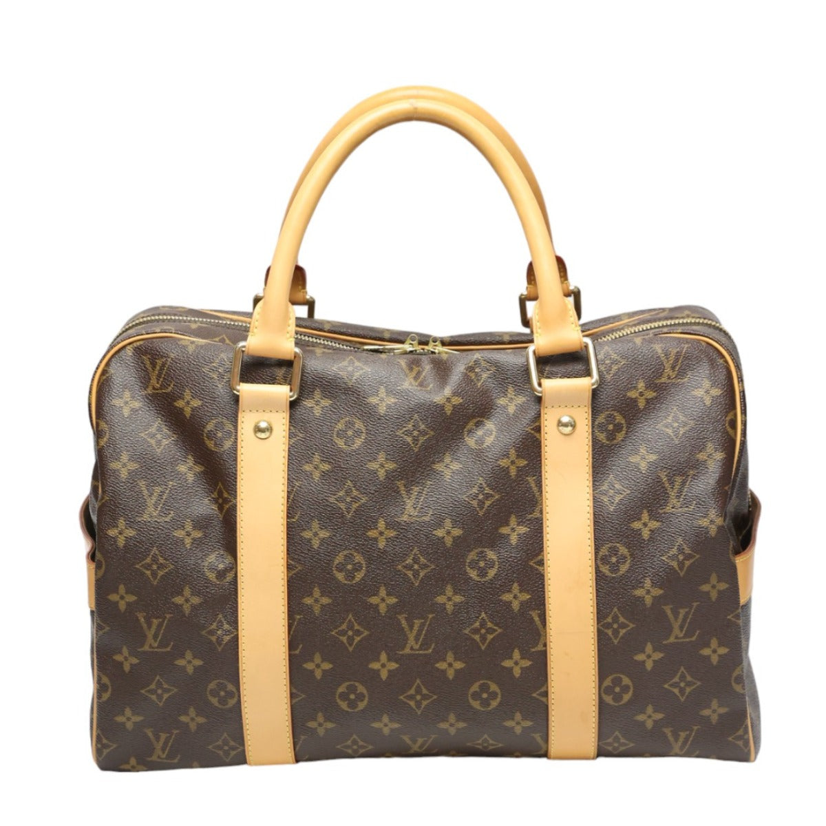 LOUIS VUITTON Boston Duffel bag Monogram canvas Brown Travel bag Monogram Carryall mens(Unisex)