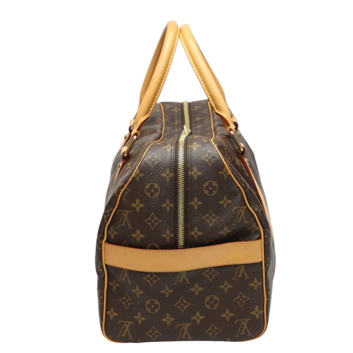 LOUIS VUITTON Boston Duffel bag Monogram canvas Brown Travel bag Monogram Carryall mens(Unisex)