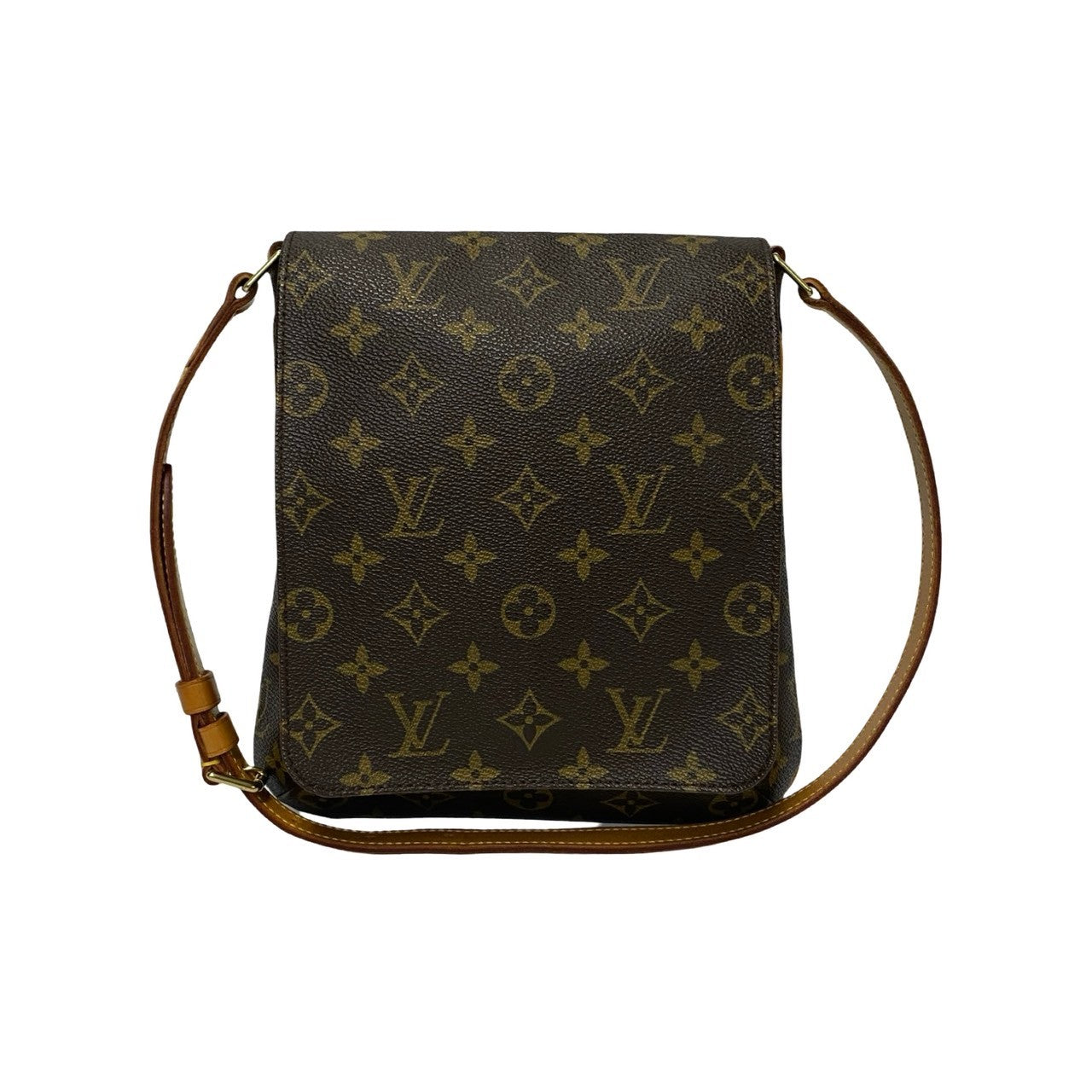 LOUIS VUITTON Shoulder Bag Leather, PVC Brown Monogram Musette Salsa Women(Unisex)