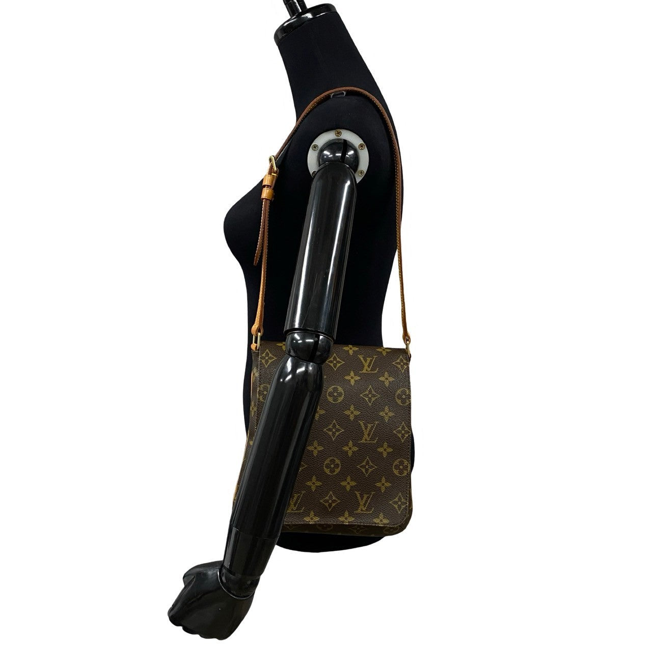 LOUIS VUITTON Shoulder Bag Leather, PVC Brown Monogram Musette Salsa Women(Unisex)