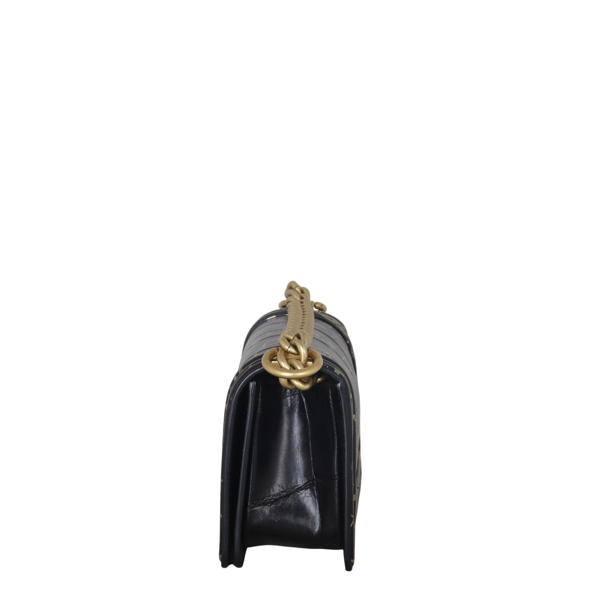 Chanel Boy Small Croc Embossed Graffiti