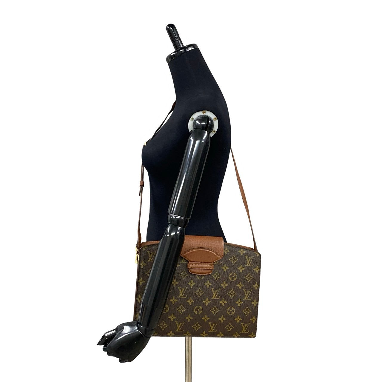 LOUIS VUITTON Shoulder Bag Leather, PVC Brown Monogram Kurcell mens(Unisex)
