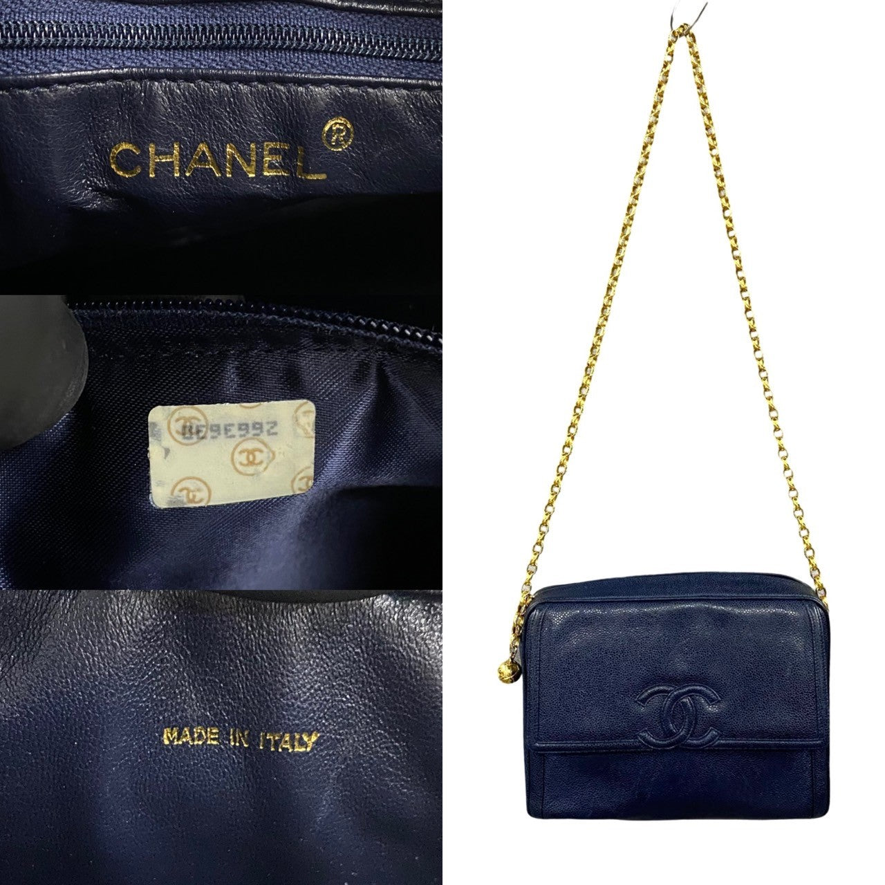 Chanel Coco Caviar Skin Chain Shoulder Bag