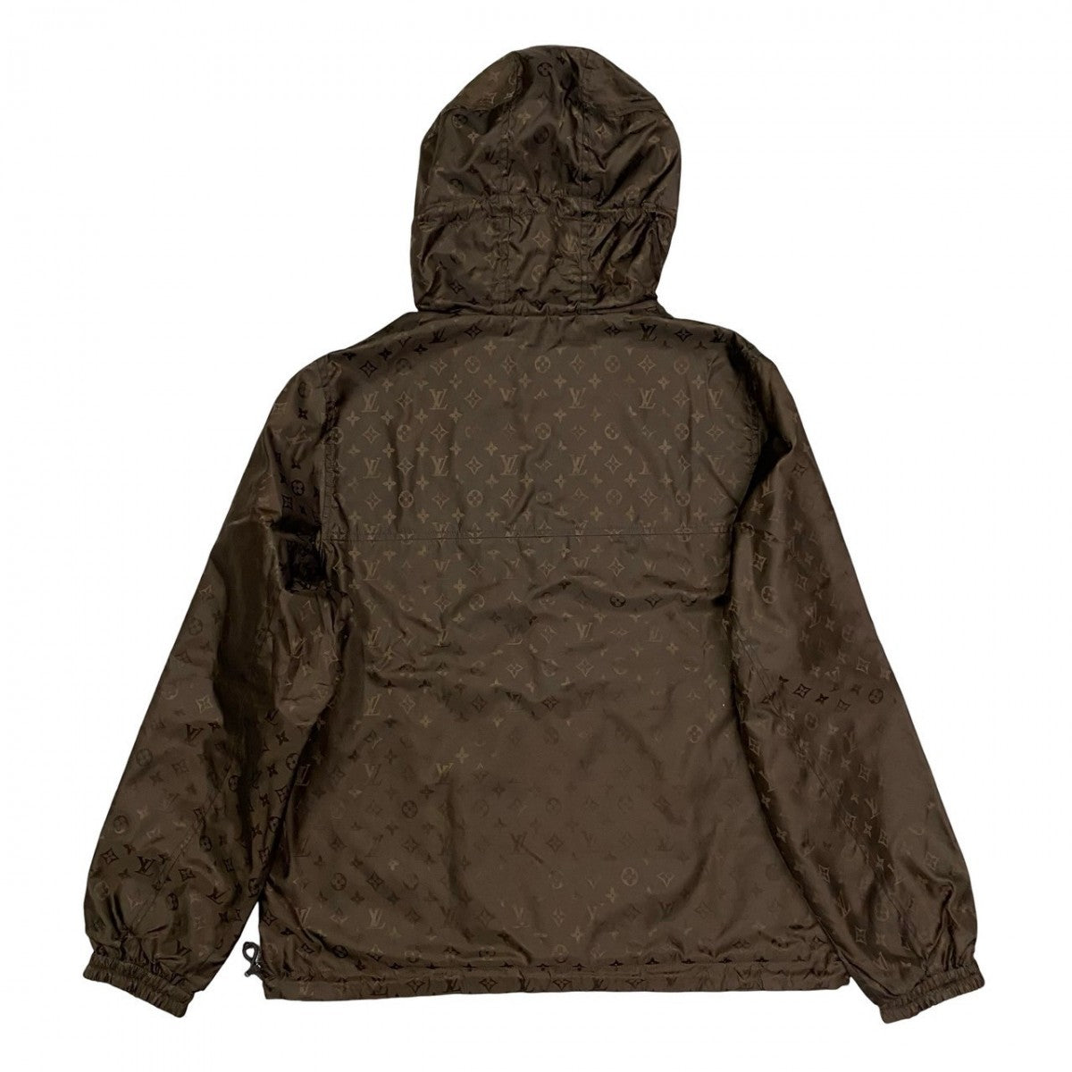 LOUIS VUITTON Blouson Nylon, Polyamide Brown reversible Monogram mens 48