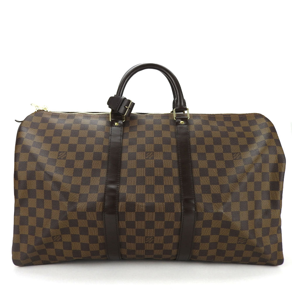 LOUIS VUITTON Boston Duffel bag Damier Brown Keepall 50