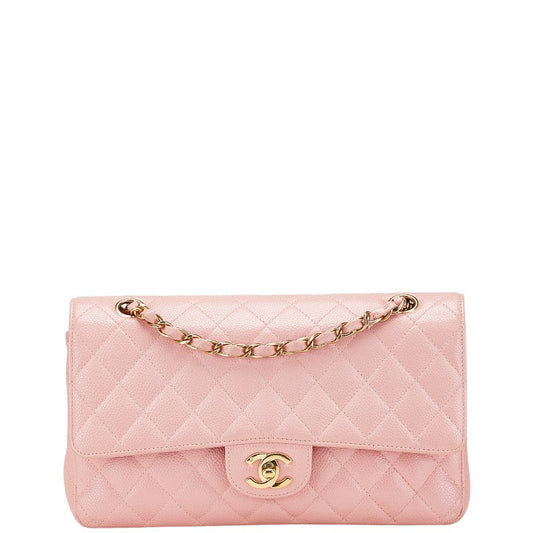 Chanel Matelasse 25 Double Flap Caviar Skin Shoulder Bag