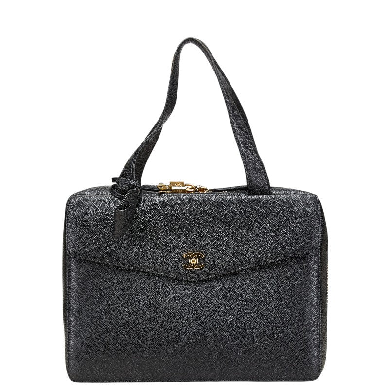 Chanel Coco Mark Caviar Briefcase Handbag