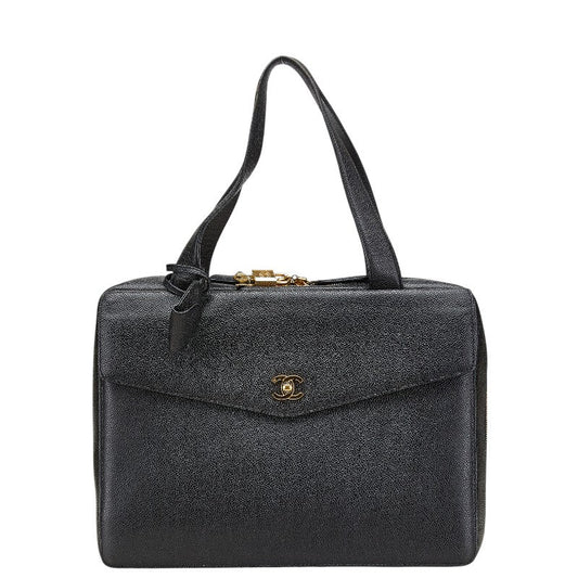 Chanel Coco Mark Caviar Briefcase Handbag