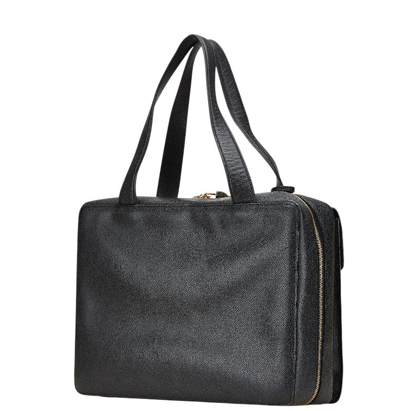 Chanel Coco Mark Caviar Briefcase Handbag