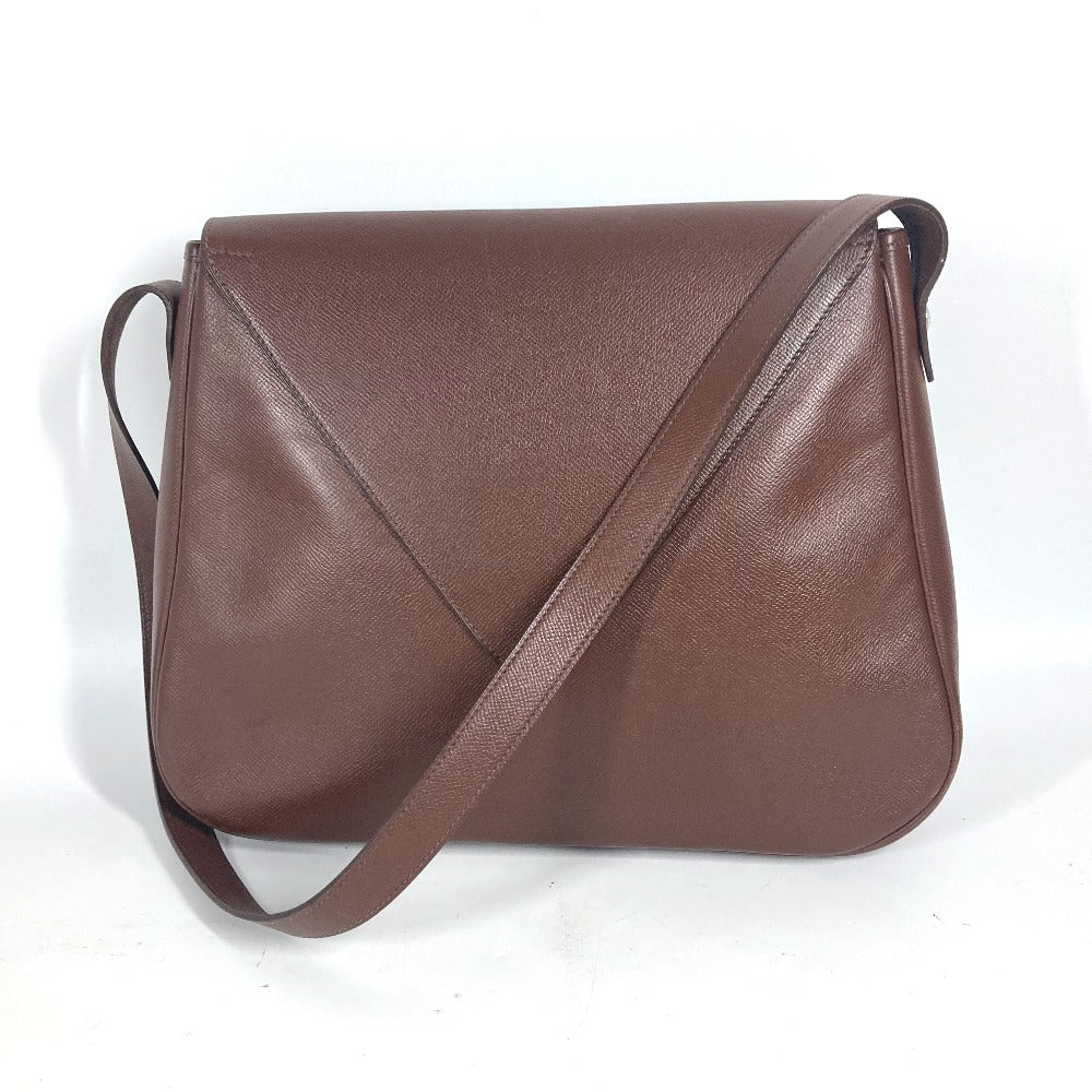 HERMES Shoulder Bag leather Brown Christine unisex(Unisex)