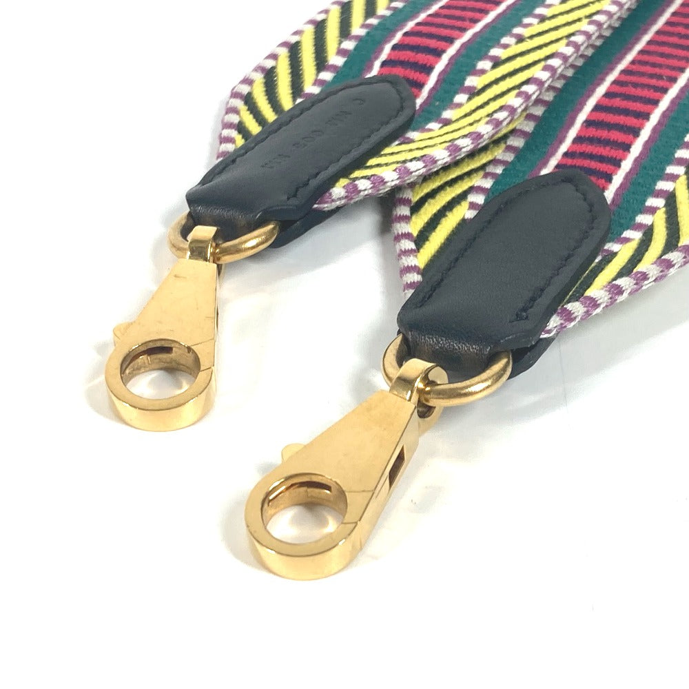 HERMES Shoulder strap Canvas / leather multicolor Sangle Kaval Women